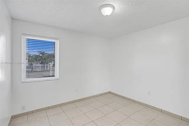 an empty room with closet