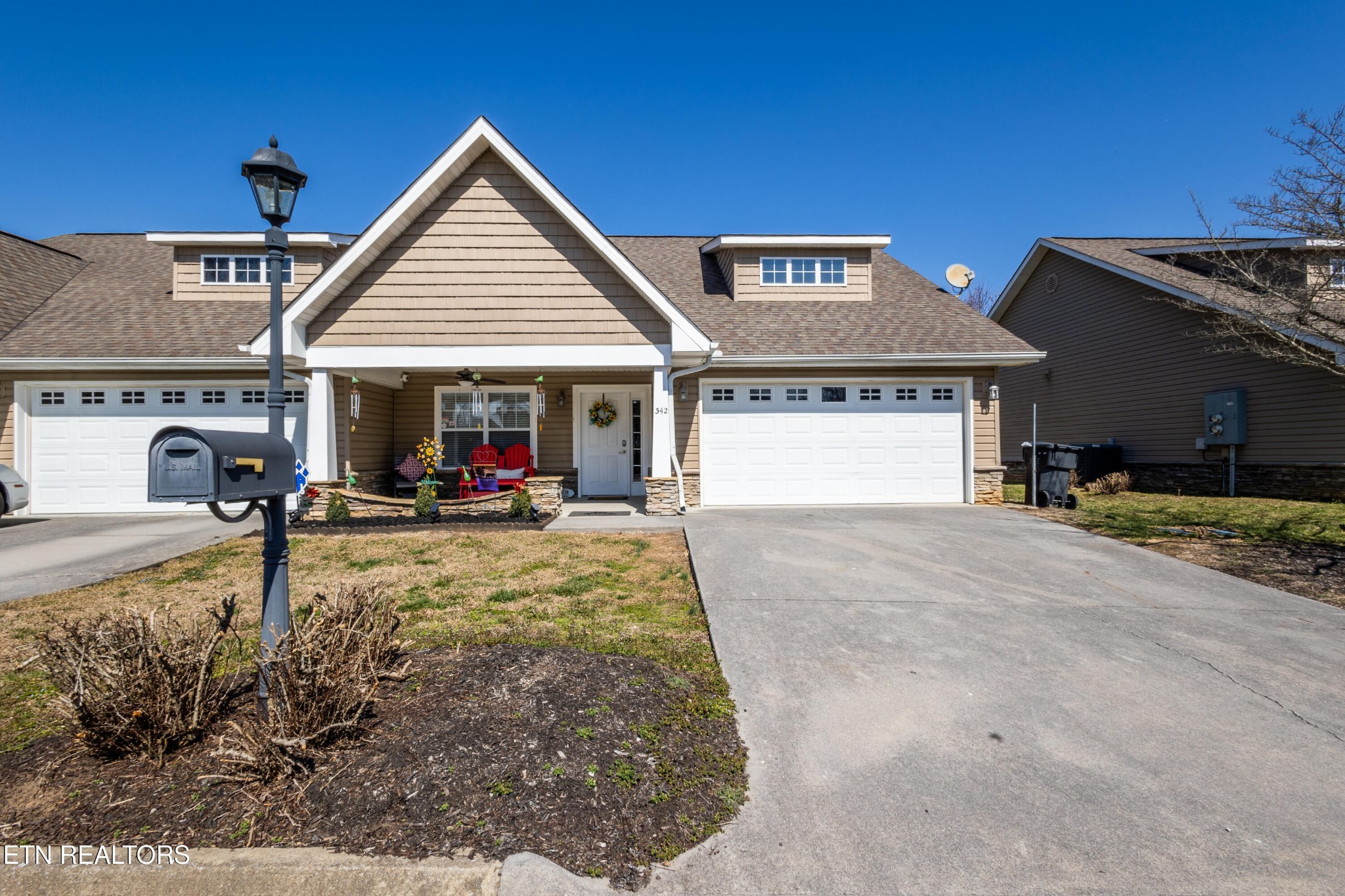 a view of a house with a patio