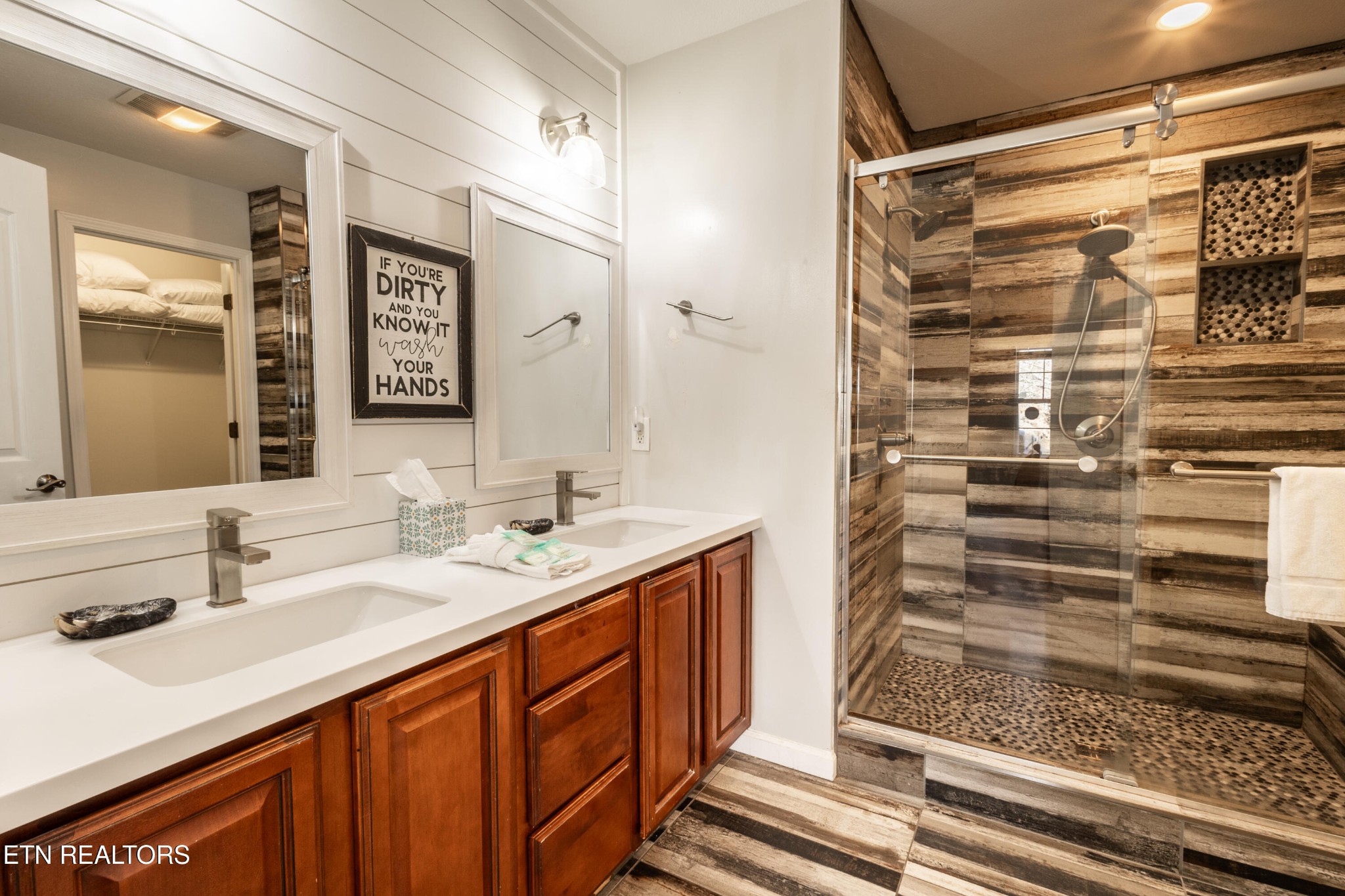 342 Meriwether Way Sevierville, TN 37863 - Photo 11 of 21 a bathroom with a sink and a mirror