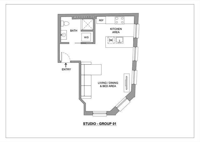 a picture of a room with a floor plan