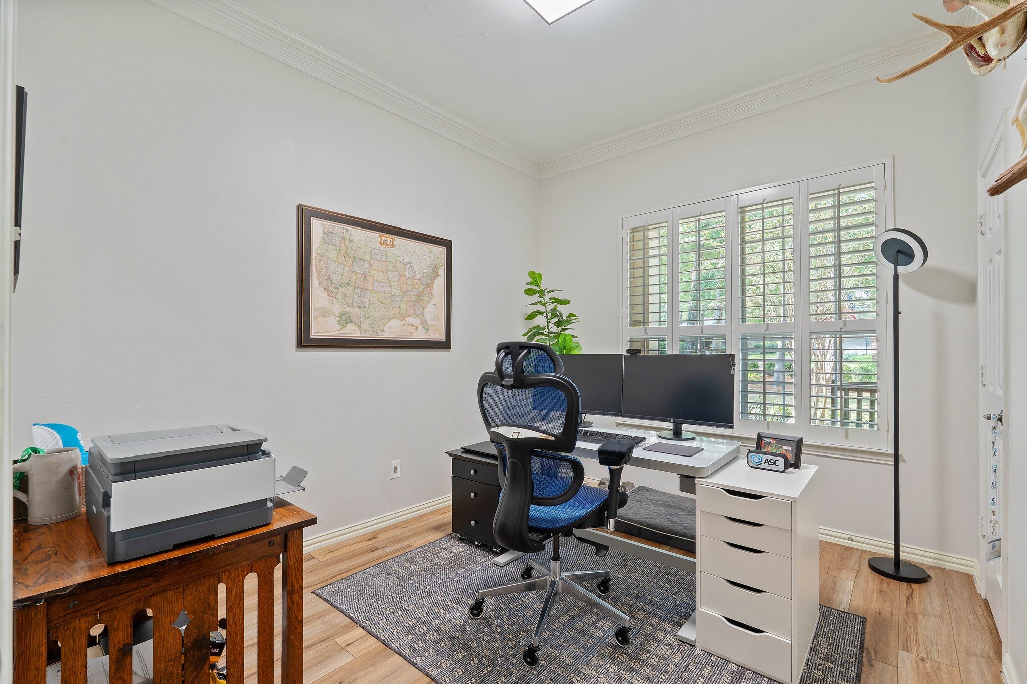 2408 Hollowbrook Lane Conroe, TX 77384 - Photo 28 of 49 #3 secondary bedroom - currently being used as an office