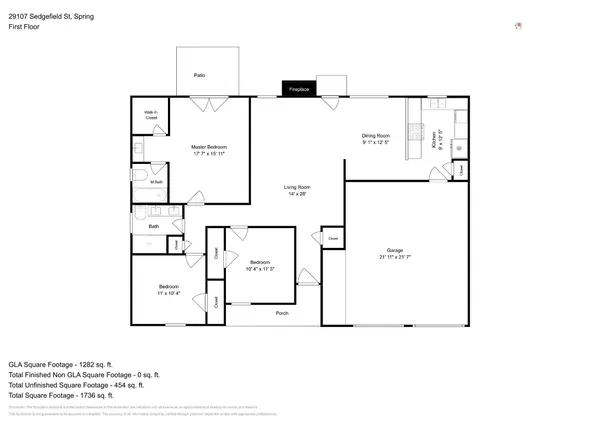 $1,800 | 29107 Sedgefield Street, Spring, TX 77386