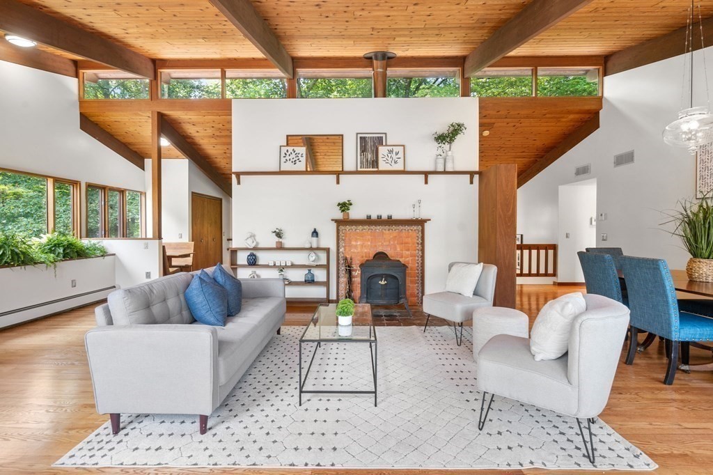 20 Meadowbrook Road Westwood, MA 02090 - Photo 8 of 36 a living room with furniture and a fireplace