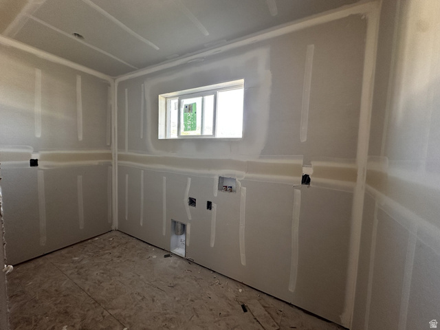 513 East Upper Cyn Road Smithfield, UT 84335 - Photo 18 of 25 Room under construction featuring newly installed drywall, electrical outlets, and a single window