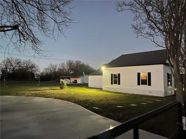 a front view of a house