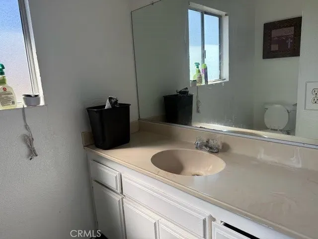 a bathroom with a sink and a toilet