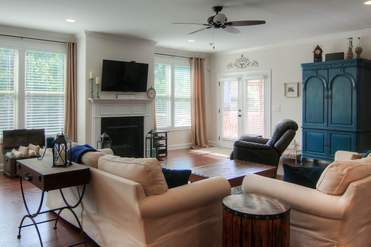 8333 Henderson Road Apex, NC 27539 - Photo 10 of 25 No measuring necessary! This family room provides enough space for your largest sofas & sectionals! Family Room