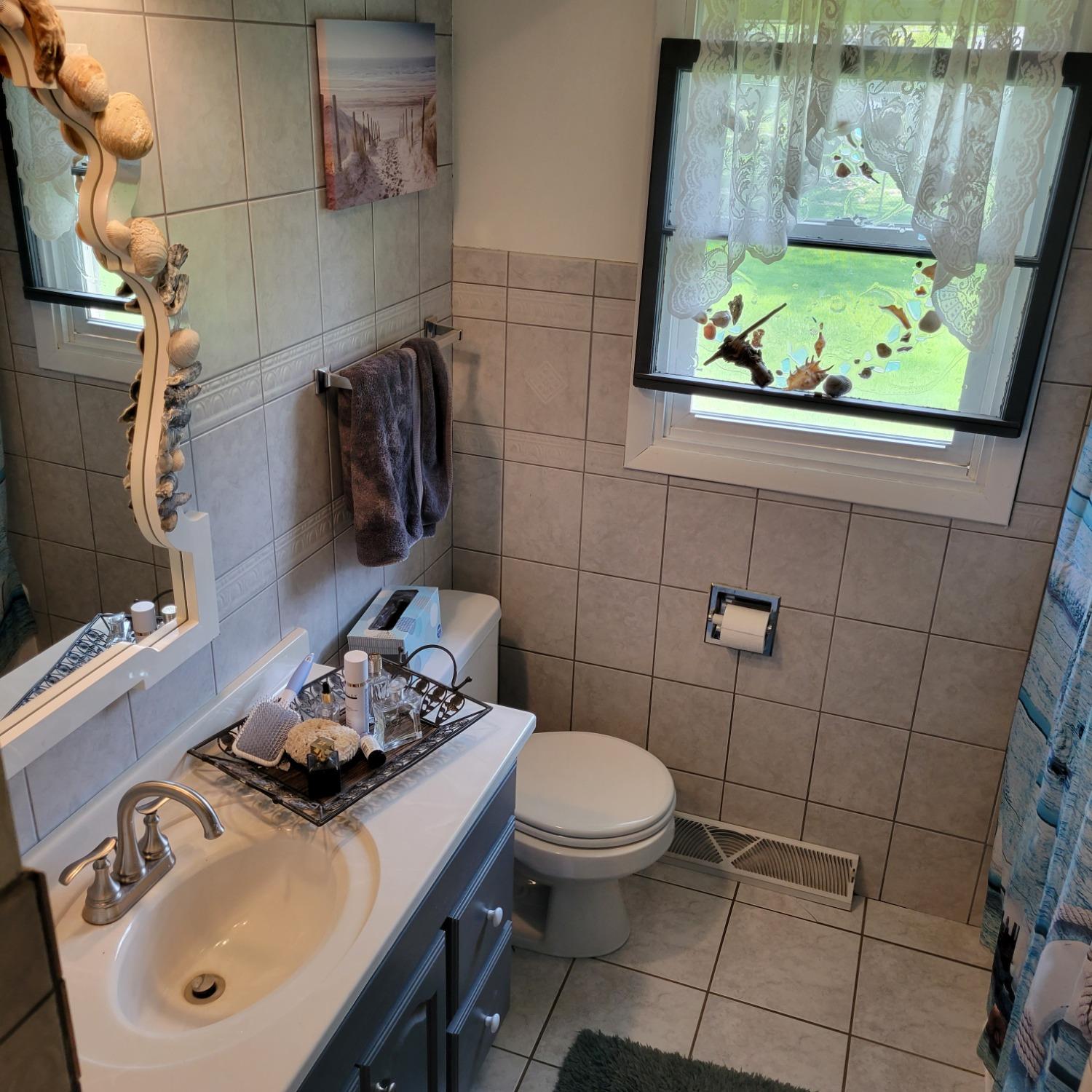 716 South Sherman Street Crown Point, IN 46307 - Photo 10 of 25 a bathroom with a sink toilet and vanity
