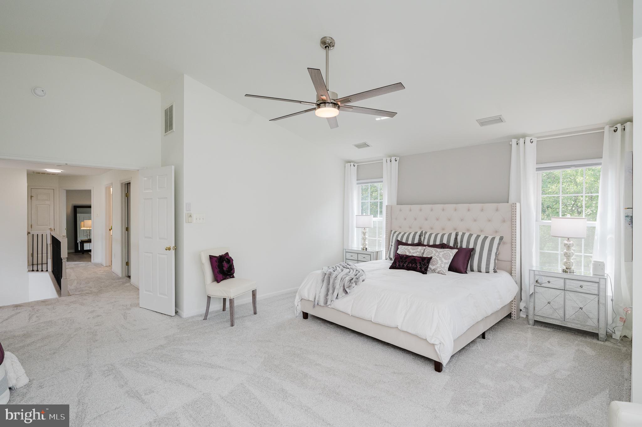 9621 Gerst Road Perry Hall, MD 21128 - Photo 31 of 75 Spacious Bedroom with Carpet & Ceiling Fan