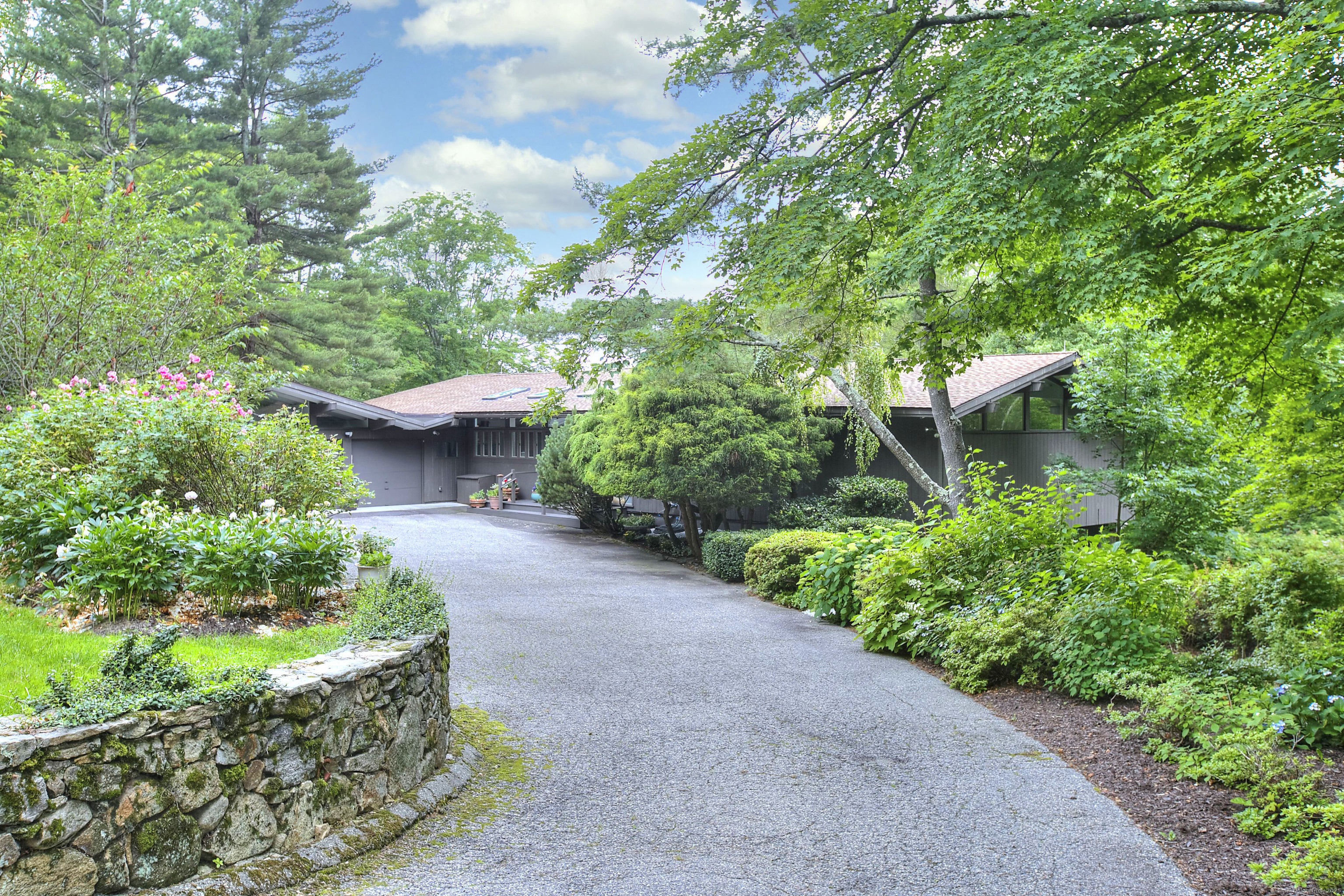 a view of a back yard
