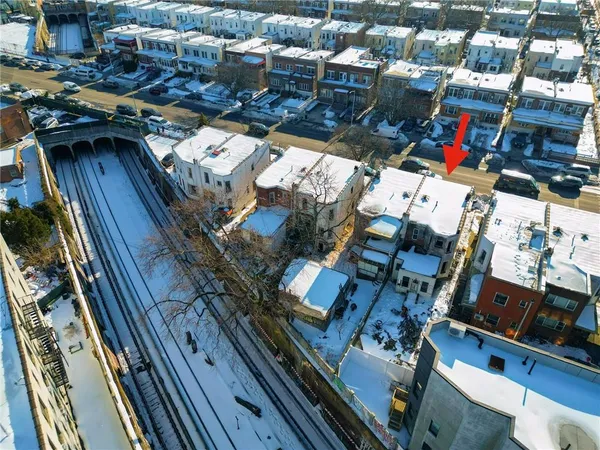 an aerial view of a city