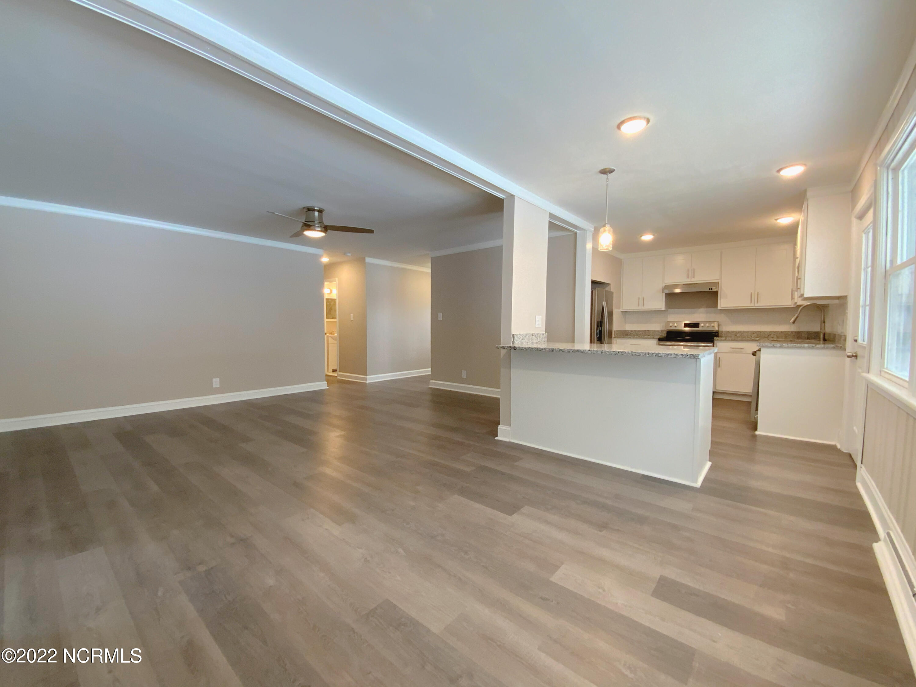 1541 Bedford Road Rocky Mount, NC 27801 - Photo 2 of 10 Living Room/Dining Room/Kitchen