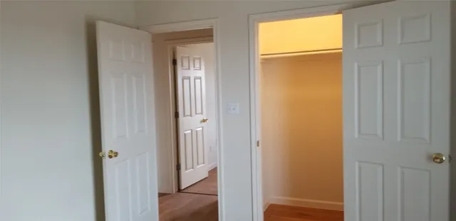 a view of an front door