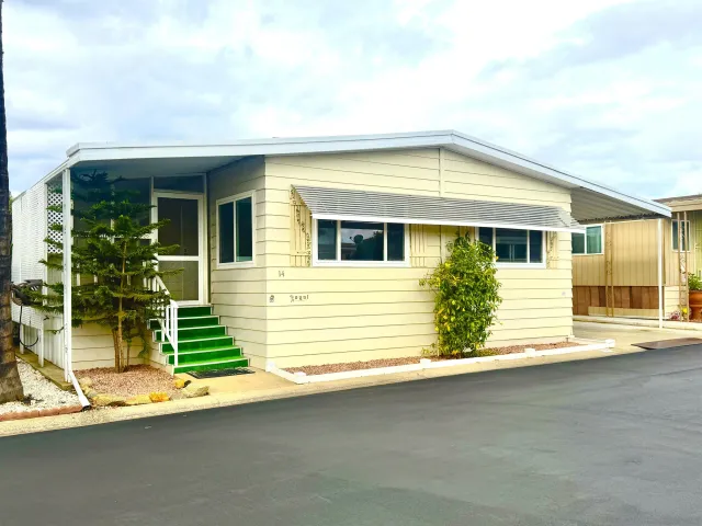 a view of a house with a outdoor space