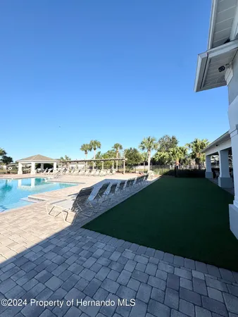a view of swimming pool and lake