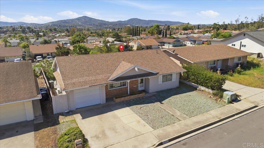 1915 Edith Drive Escondido, CA 92026 - Photo 39 of 41 an aerial view of a house with a mountain view
