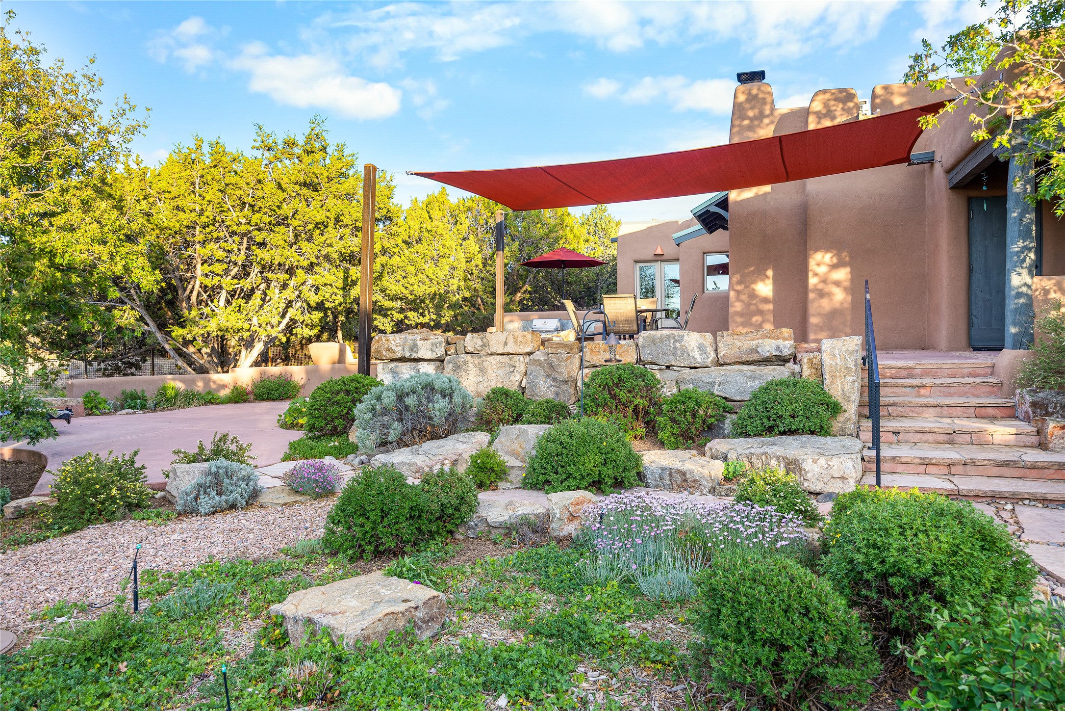 112 Coyote Ridge Trail Santa Fe, NM 87507 - Photo 50 of 54 Side yard view of both patios