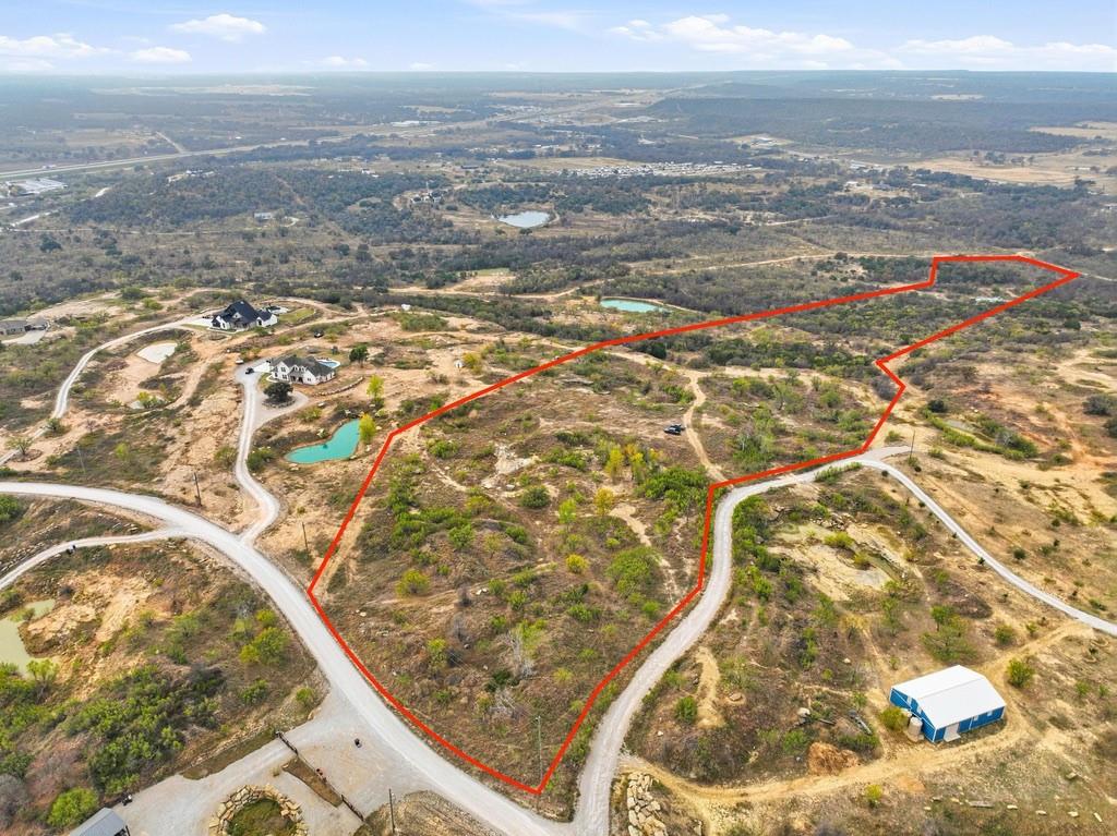 View from hilltop of both parcels combined