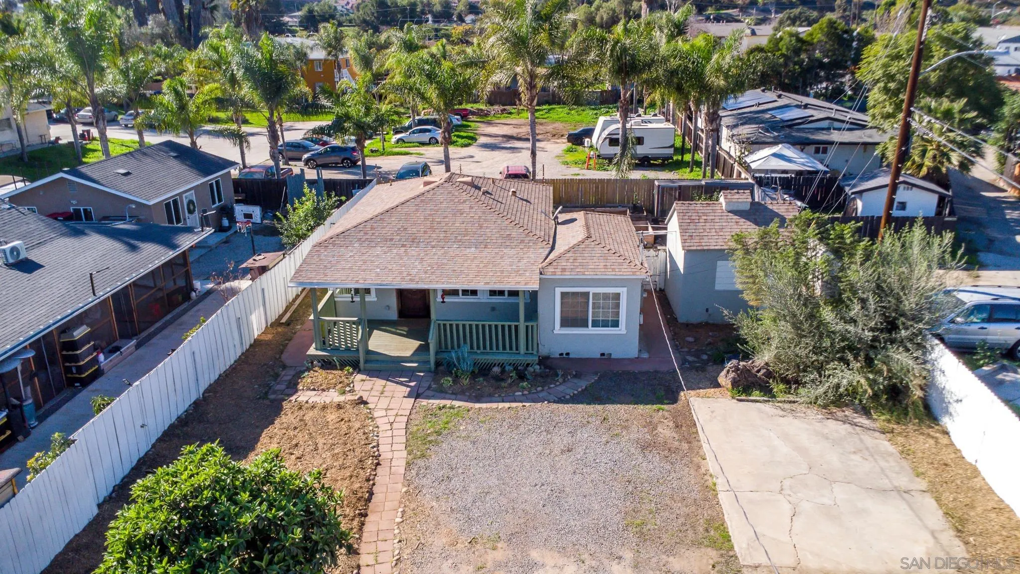 2146 El Pasillo Lane Spring Valley, CA 91977 - Photo 23 of 30 an aerial view of a house with a garden and plants
