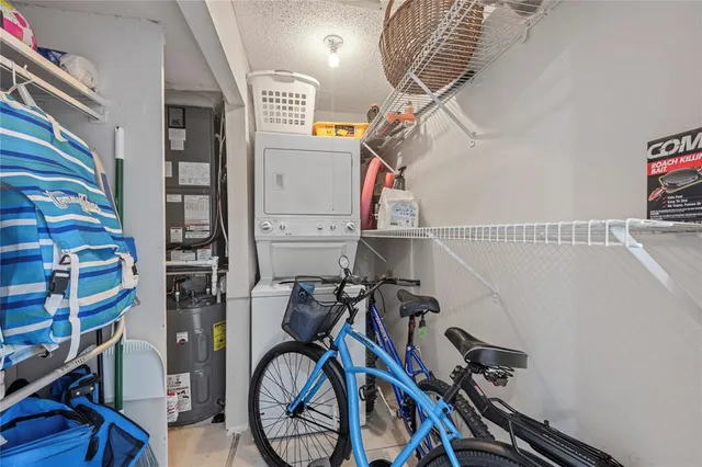 a view of an bike storage