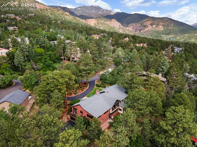 13 Pine Road Colorado Springs, CO 80906 - Photo 38 of 41 Aerial view with a mountain view