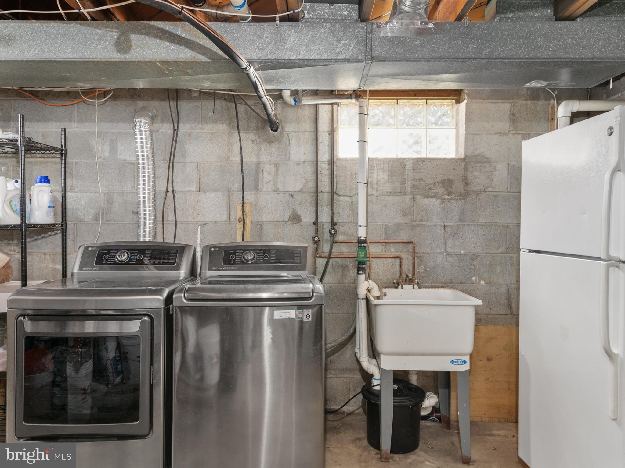 228 Dale Road Pasadena, MD 21122 - Photo 28 of 33 Lower Level - Laundry and Tons of Storage Space