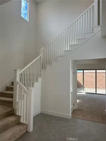 a view of an entryway with staircase