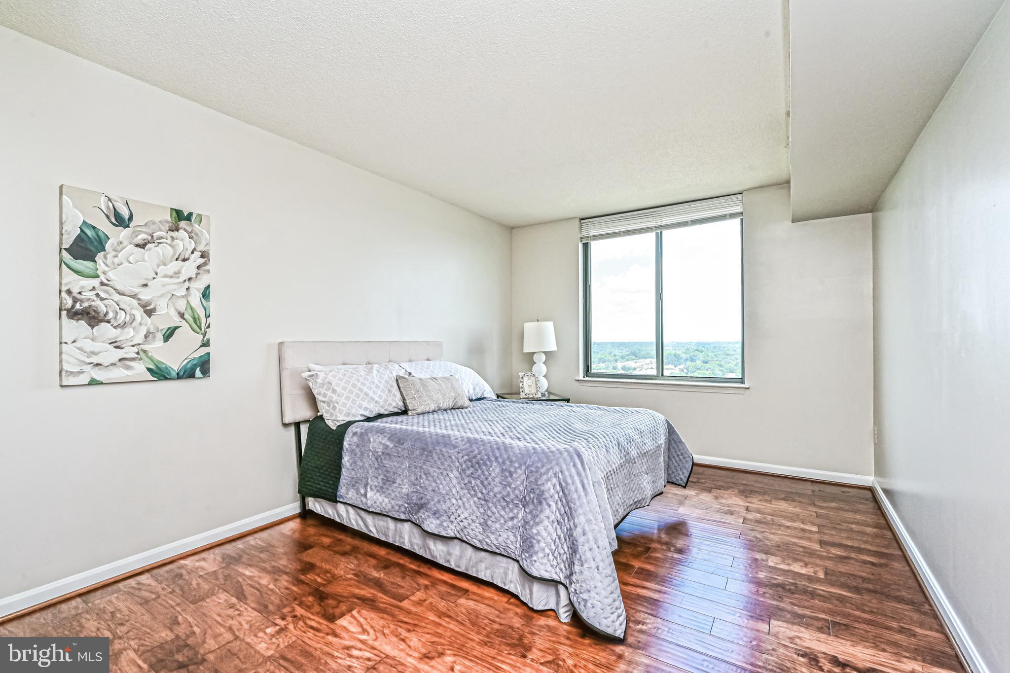 11710 Old Georgetown Road, Unit 1212 Rockville, MD 20852 - Photo 35 of 55 a bedroom with a bed and a window
