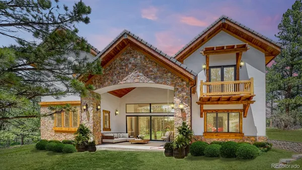 front view of a house with a small yard