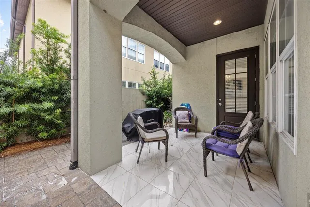a view of a outdoor space with lounge chair