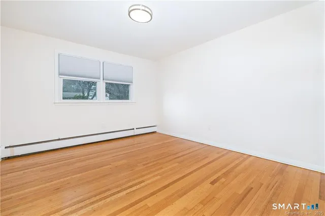 an empty room with a workbench