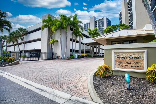a street view with sitting space