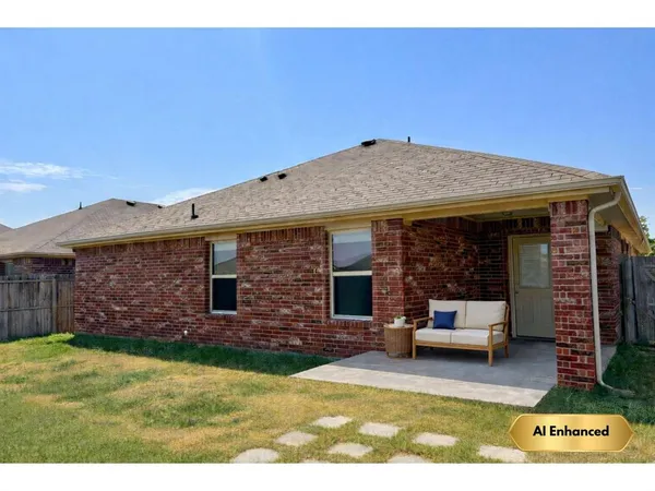 a view of a house with patio