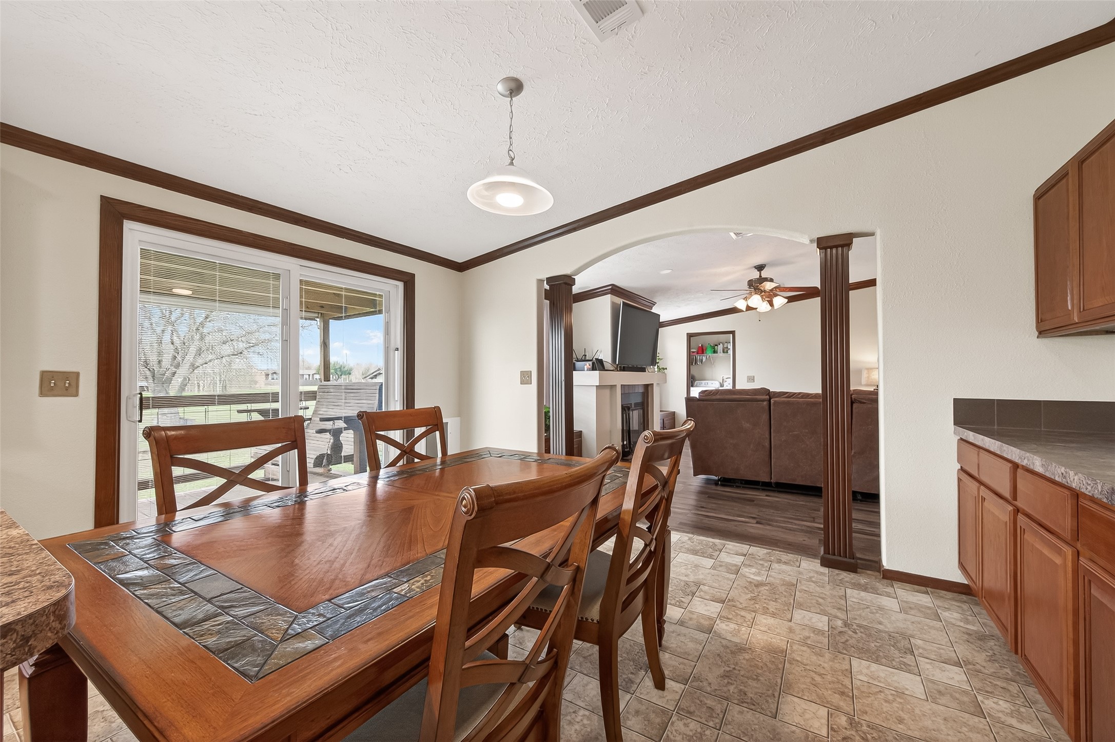 9820 Oberrender Road Needville, TX 77461 - Photo 14 of 30 a dining room with furniture and window
