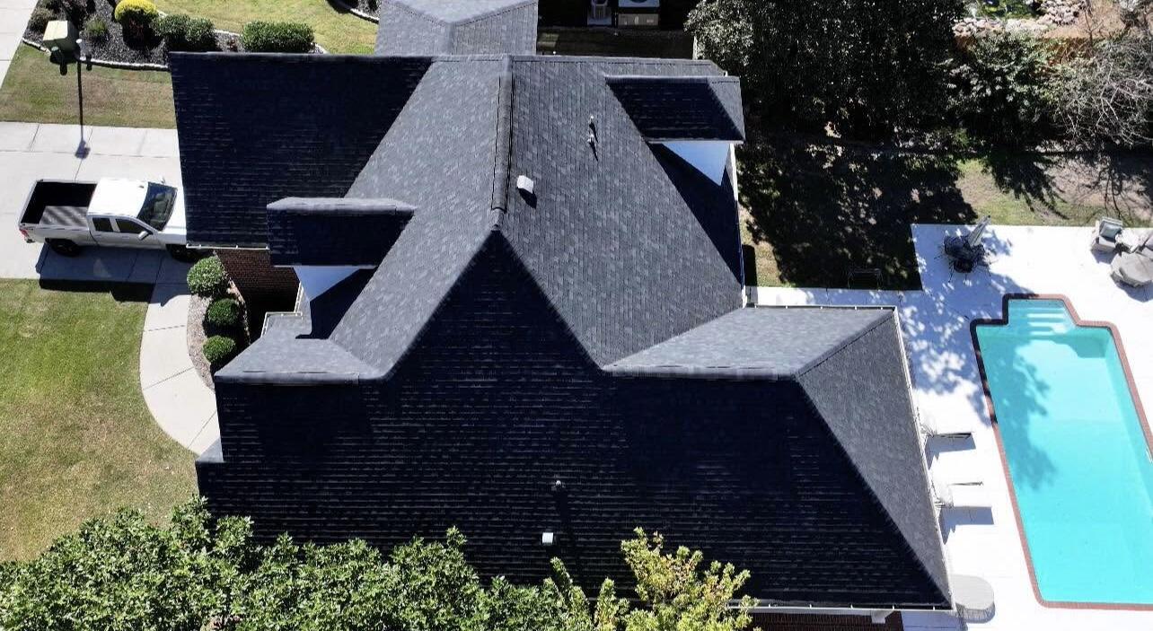 503 Avrett Court Evans, GA 30809 - Photo 3 of 21 Left side of house with drone view