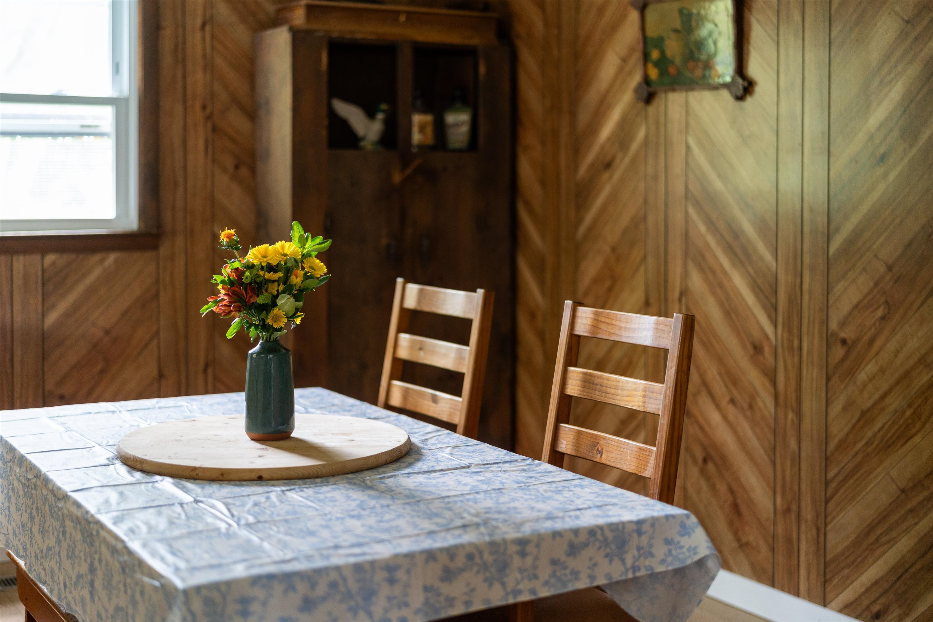 3292 Deerfield Valley Road Deerfield, VA 24432 - Photo 31 of 69 a view of a dining room with a table and chairs