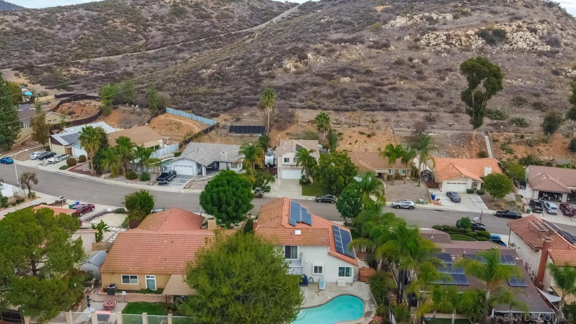 9648 Ramsgate Way Santee, CA 92071 - Photo 39 of 42 an aerial view of a houses with outdoor space