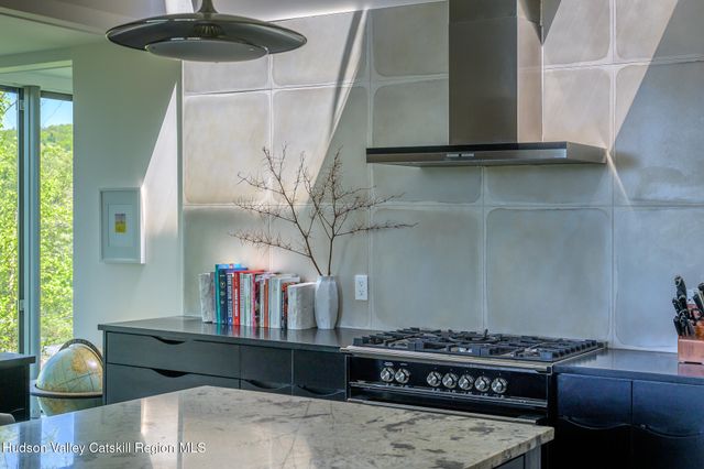 a view of a lake with a mountain in the back