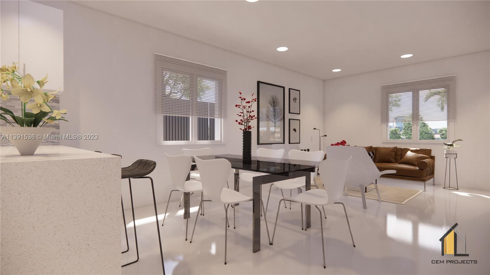 West Little River Miami, FL 33147 - Photo 4 of 5 a living room with furniture and a potted plant