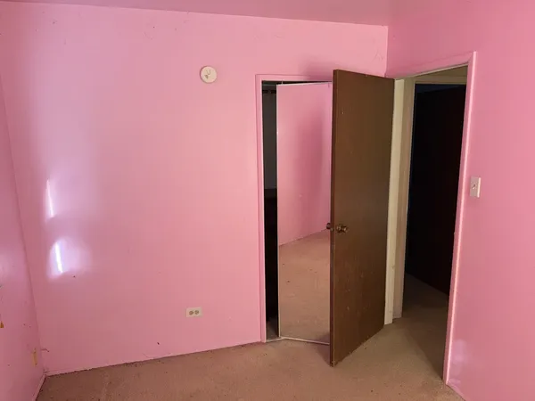 view of a room with door