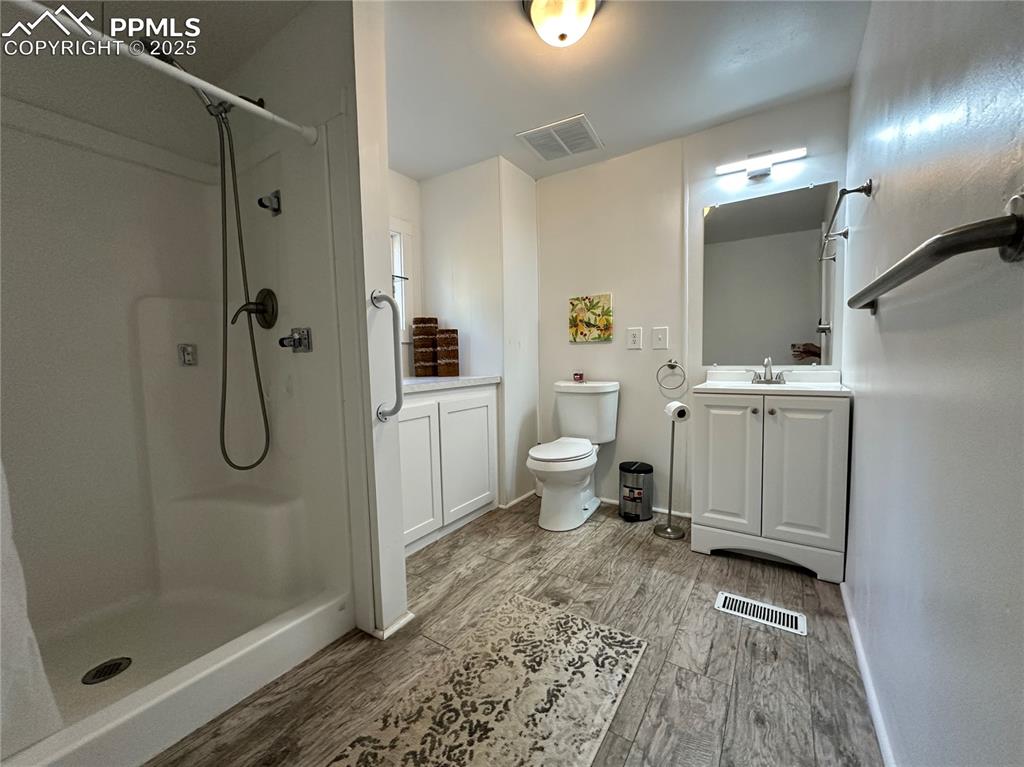 468 Rio Grande Road South Fork, CO 81154 - Photo 15 of 34 a bathroom with a sink toilet and shower