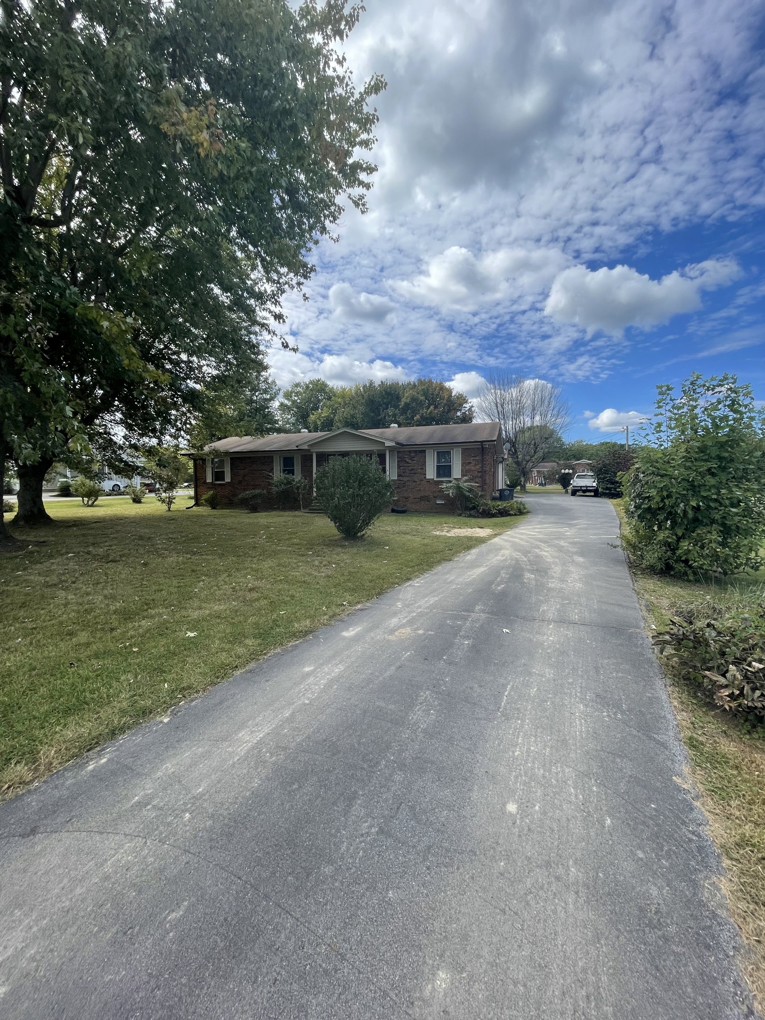 a view of a lake with houses