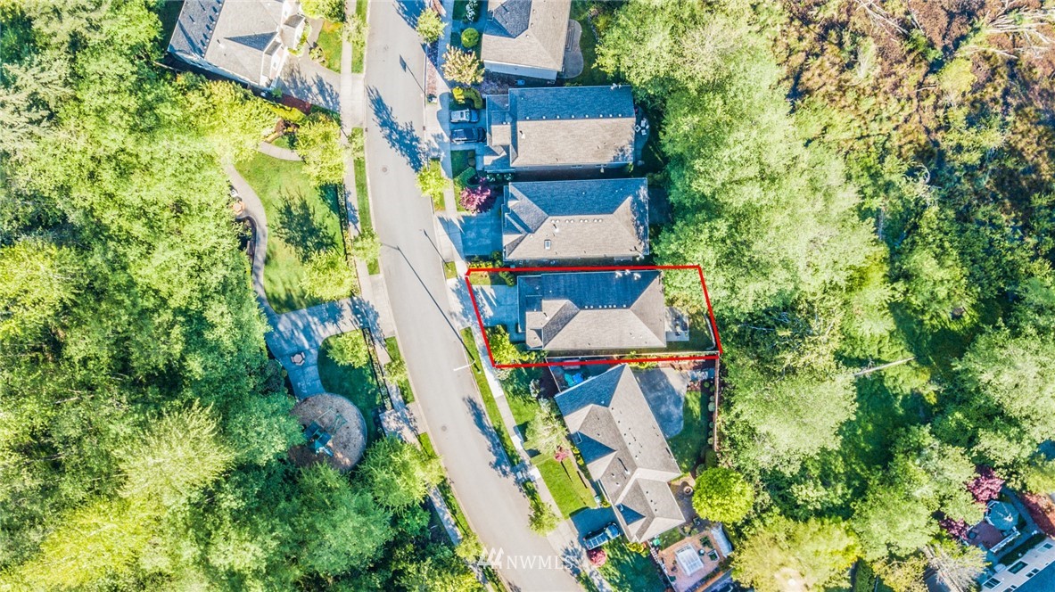 3915 167th Street Southeast Bothell, WA 98012 - Photo 24 of 28 an aerial view of a house with garden space and sitting area