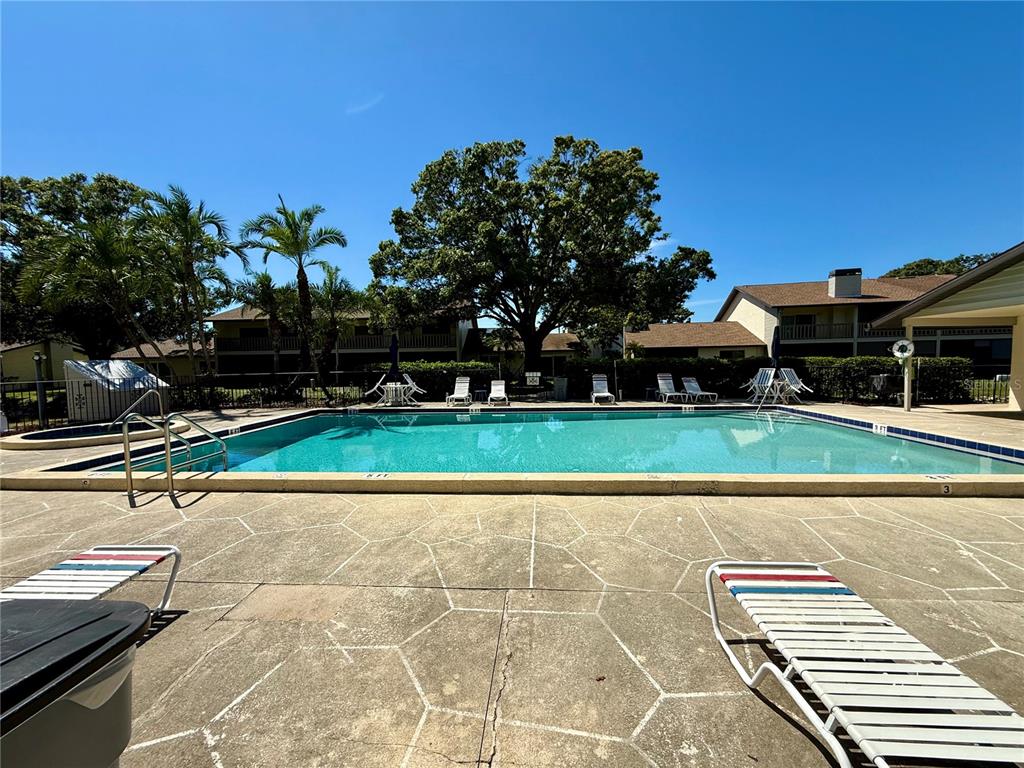 1920 Whitney Way Clearwater, FL 33760 - Photo 35 of 38 a view of a tennis ground with large trees