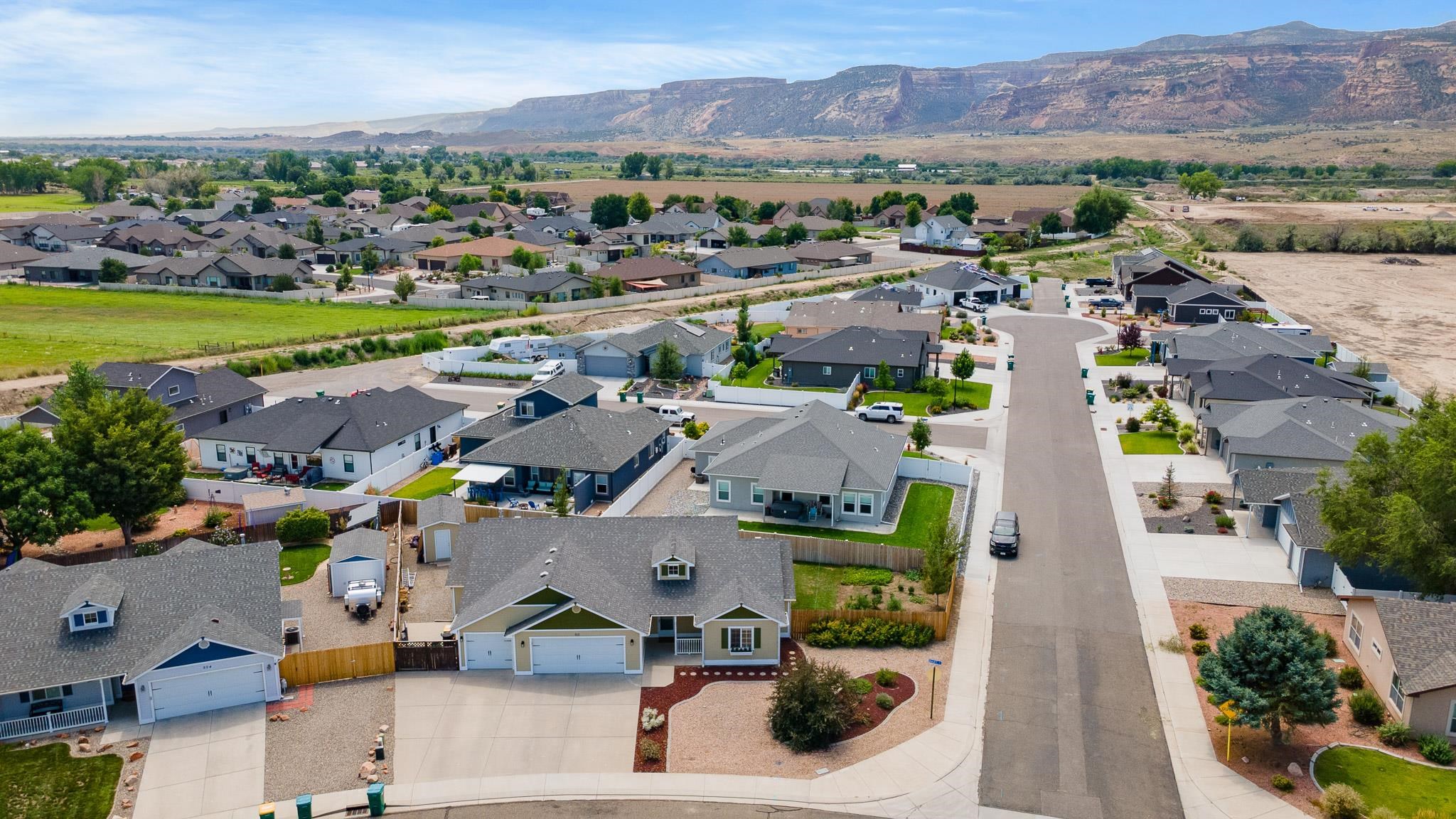 912 Kaley Street Fruita, CO 81521 - Photo 27 of 32 an aerial view of a city with lots of residential buildings