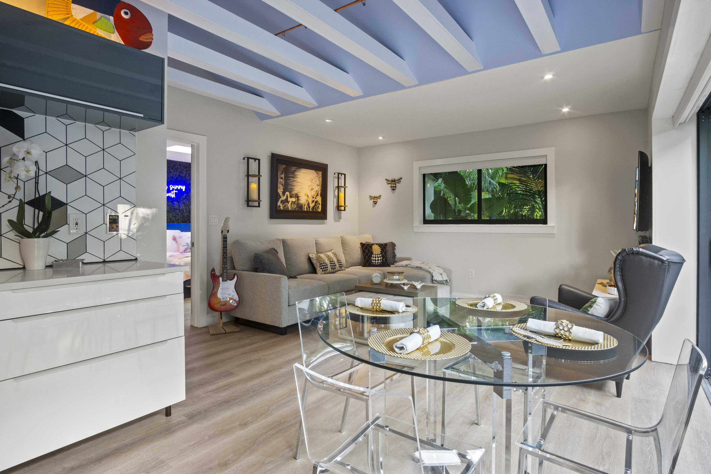 1616 Bertha Street, Unit 2 Key West, FL 33040 - Photo 17 of 45 a living room with furniture and a flat screen tv