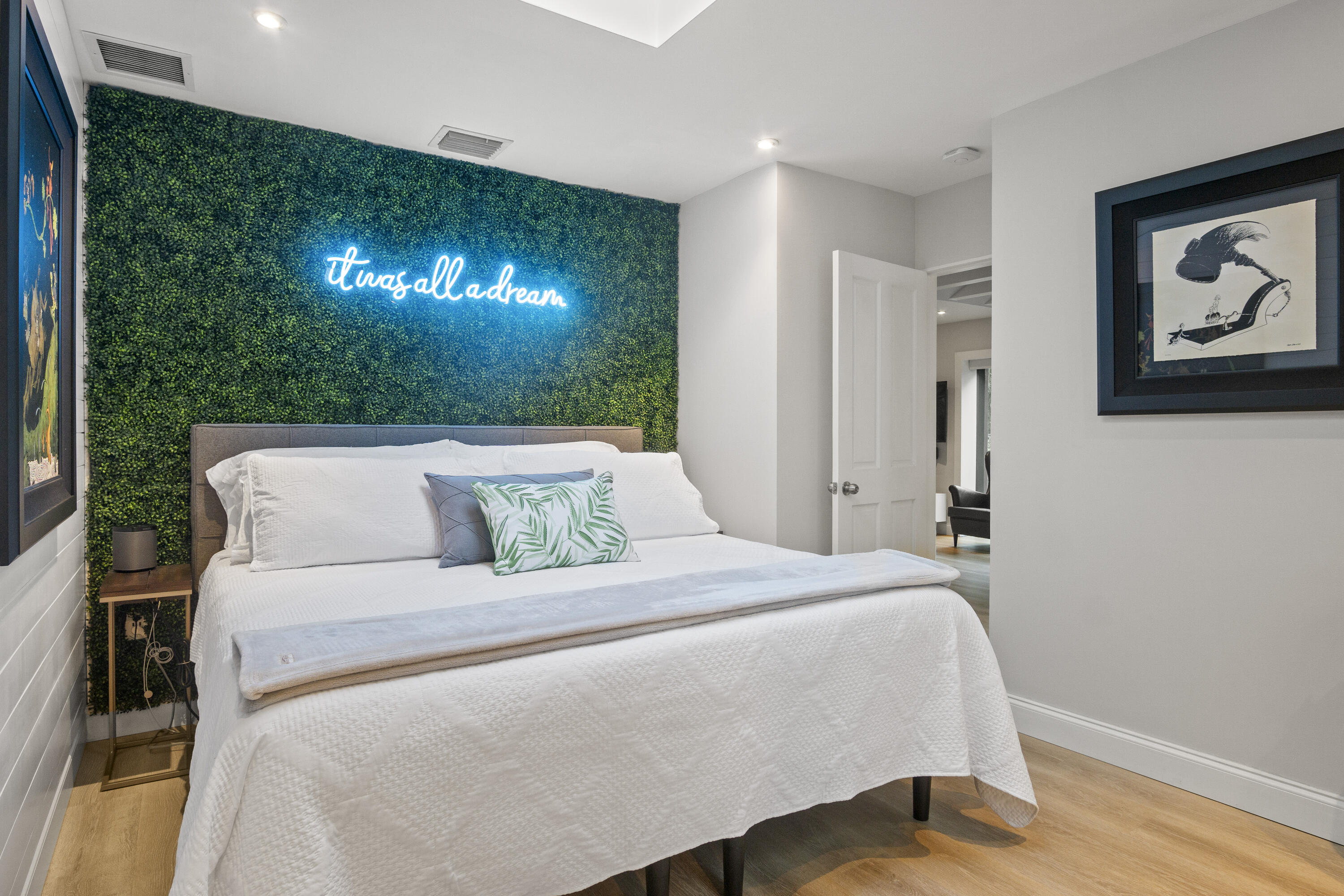 1616 Bertha Street, Unit 2 Key West, FL 33040 - Photo 24 of 45 a bedroom with a bed window and lamp