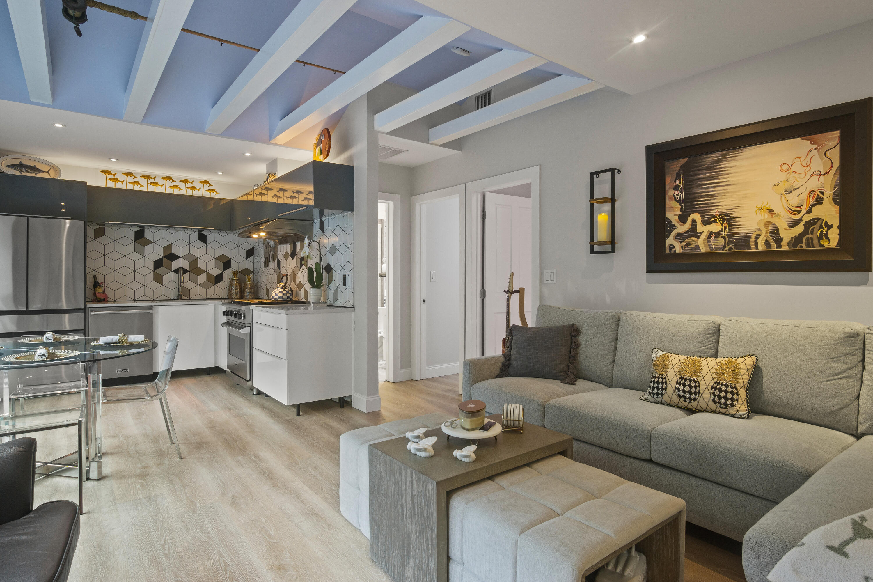 1616 Bertha Street, Unit 2 Key West, FL 33040 - Photo 8 of 45 a living room with furniture and a large window