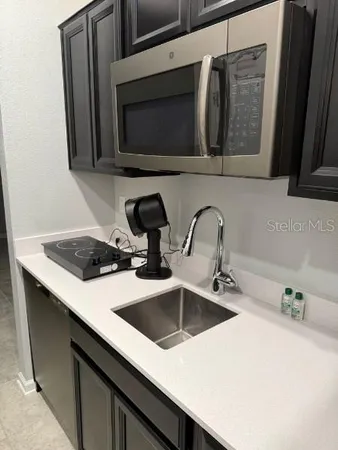 view of a room with door