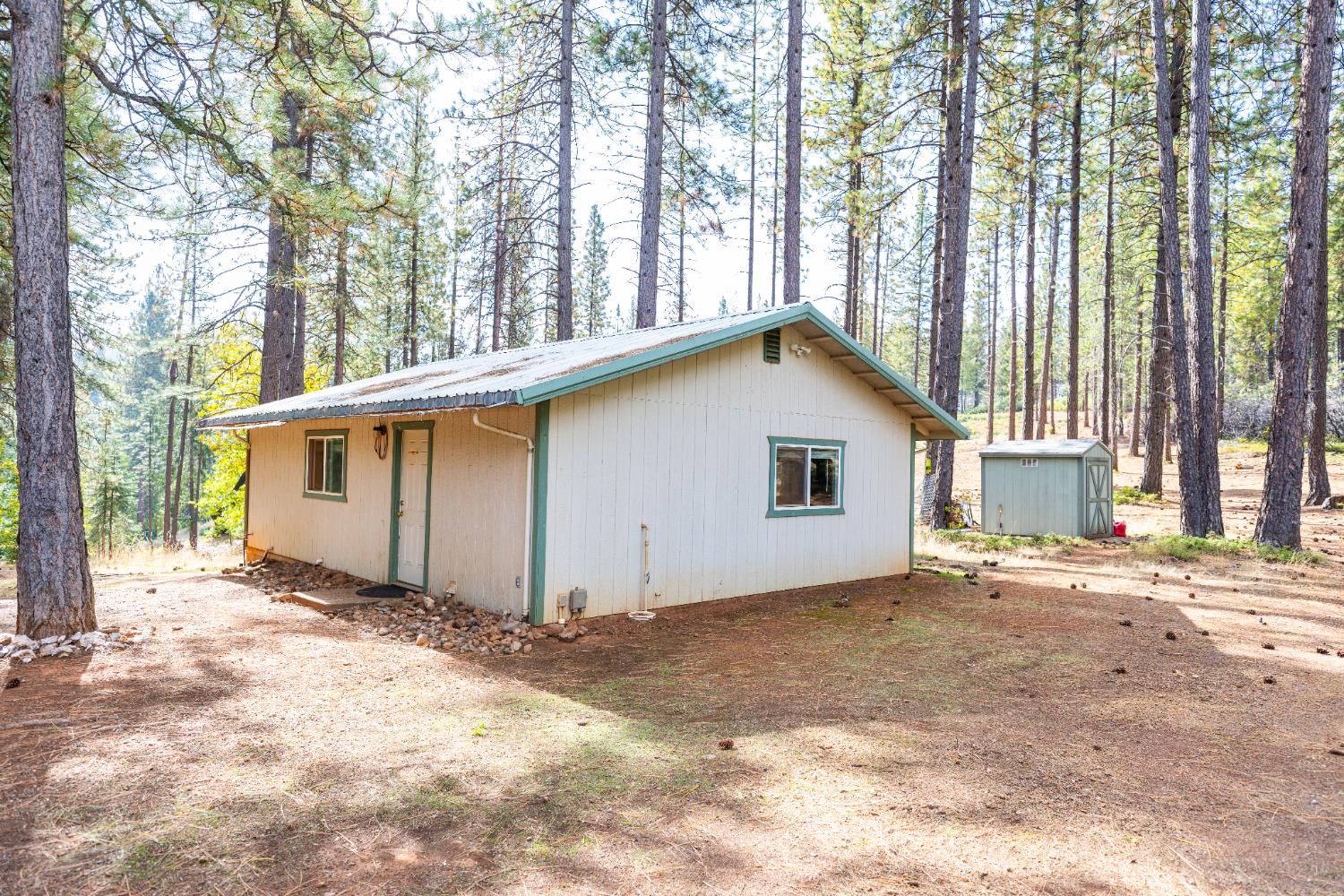 10070 Swiss Ranch Road Mountain Ranch, CA 95246 - Photo 7 of 64 a view of a house with a yard covered in snow